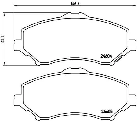 Brembo P11022 Тормозные колодки