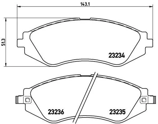 Brembo P15 002 Гальмівні колодки