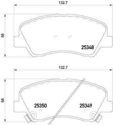 Brembo P18 025 Тормозные колодки