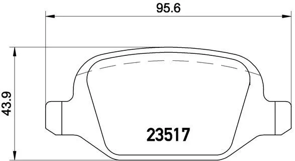 Brembo P23 065 Гальмівні колодки