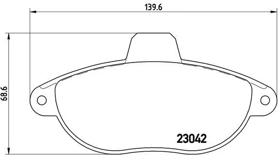 Brembo P23 072 Гальмівні колодки