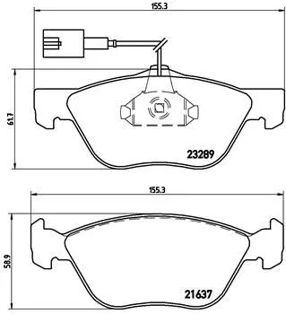 Brembo P23 077 Тормозные колодки