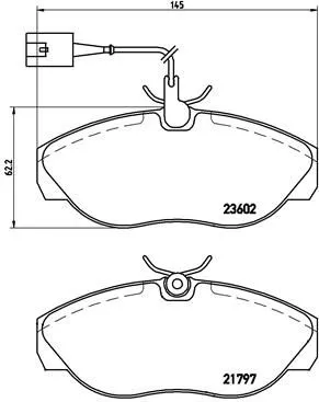 Brembo P23 083 Гальмівні колодки