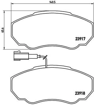 Brembo P23 091 Тормозные колодки