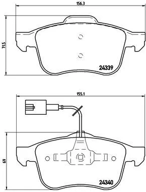 Brembo P23 103 Гальмівні колодки