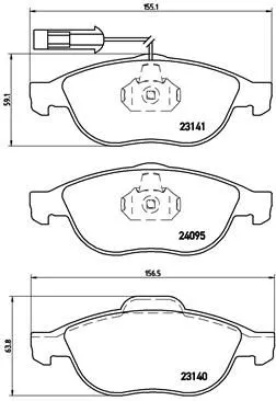 Brembo P23 114 Гальмівні колодки