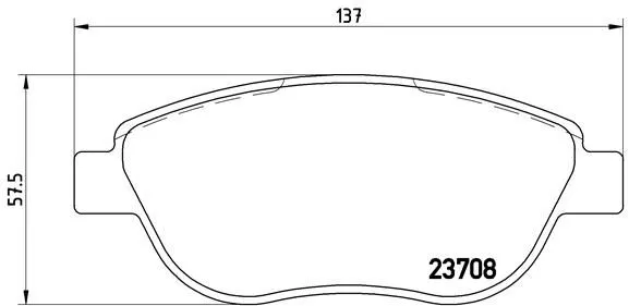 Brembo P23 119 Гальмівні колодки