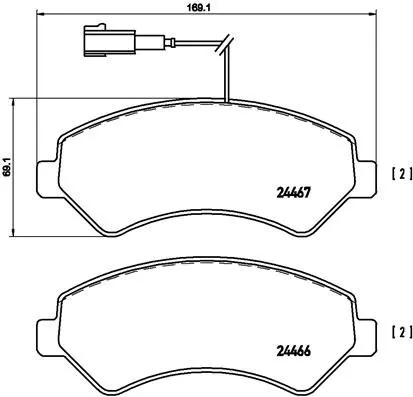 Brembo P23 136 Гальмівні колодки