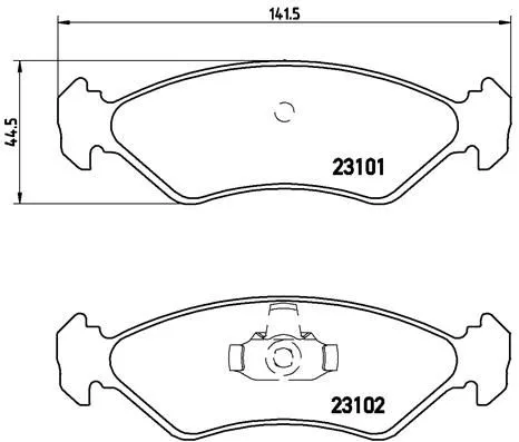 Brembo P24 044 Тормозные колодки