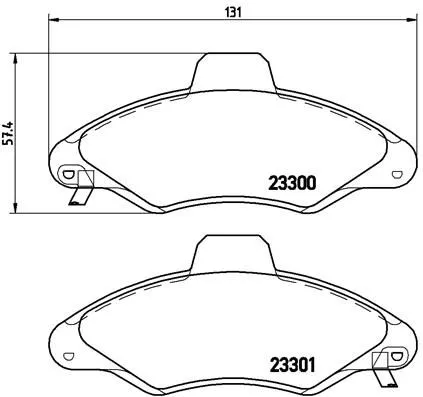 Brembo P24 045 Гальмівні колодки