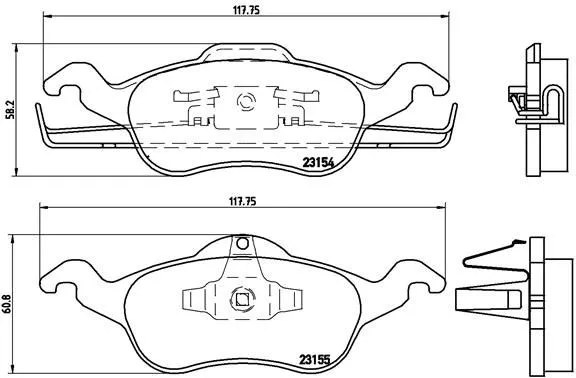 Brembo P24 046 Гальмівні колодки