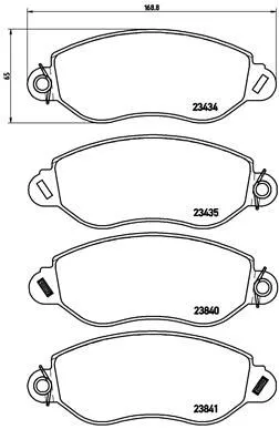 Brembo P24 053 Гальмівні колодки