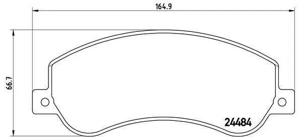 Brembo P24 064 Гальмівні колодки