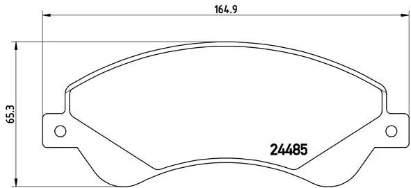 Brembo P24 065 Гальмівні колодки