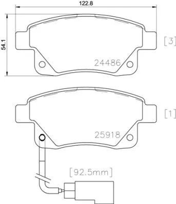 Brembo P24 066 Тормозные колодки