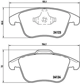 Brembo P24 076 Тормозные колодки