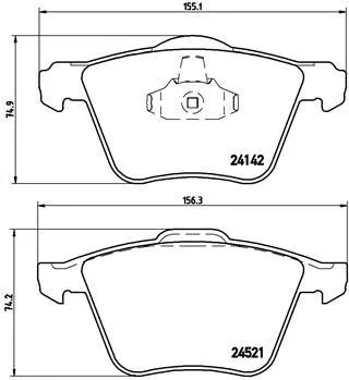 Brembo P24077 Гальмівні колодки