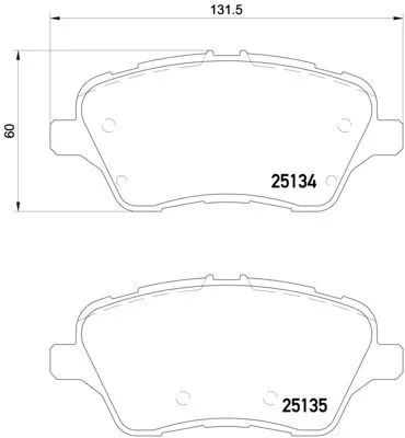 Brembo P24 151 Гальмівні колодки