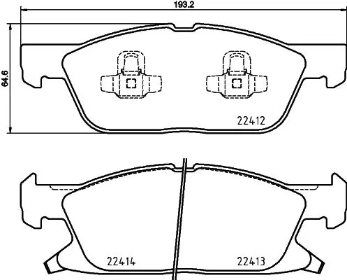 Brembo P24188 Гальмівні колодки