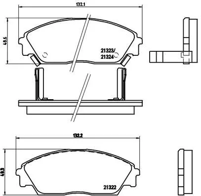 Brembo P28 016 Гальмівні колодки