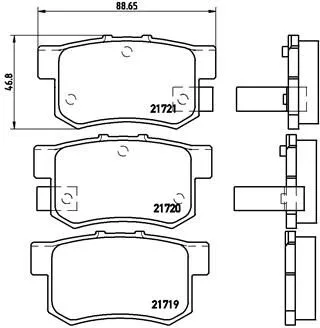 Brembo P28 022 Тормозные колодки