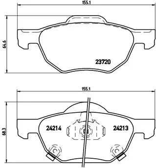 Brembo P28 036 Тормозные колодки