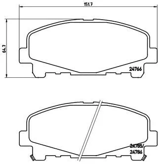 Brembo P28 043 Гальмівні колодки