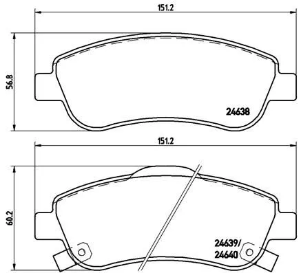 Brembo P28 045 Тормозные колодки