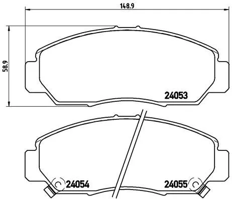 Brembo P28 047 Тормозные колодки