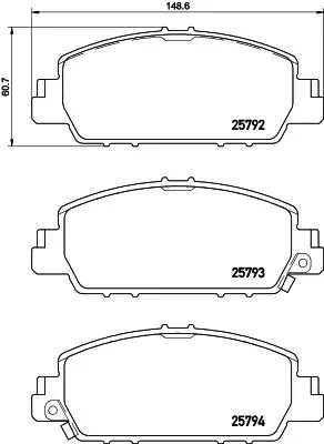 Brembo P28077 Гальмівні колодки