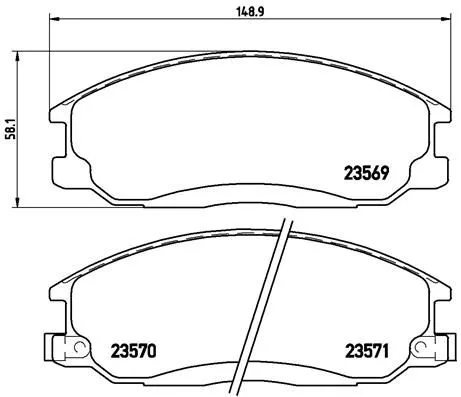 Brembo P30 013 Гальмівні колодки