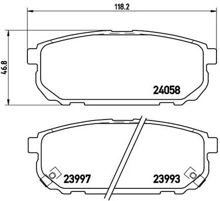 Brembo P30 023 Гальмівні колодки