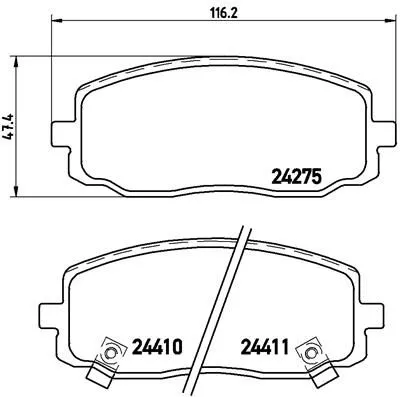 Brembo P30 032 Гальмівні колодки