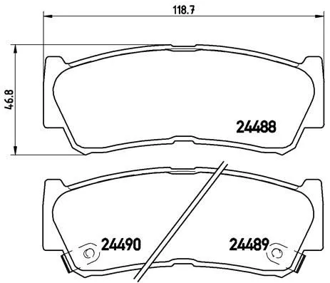 Brembo P30 037 Тормозные колодки