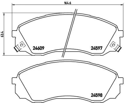 Brembo P30 041 Тормозные колодки