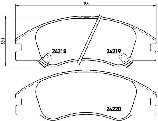 Brembo P30 042 Гальмівні колодки