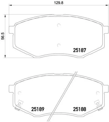 Brembo P30 055 Гальмівні колодки