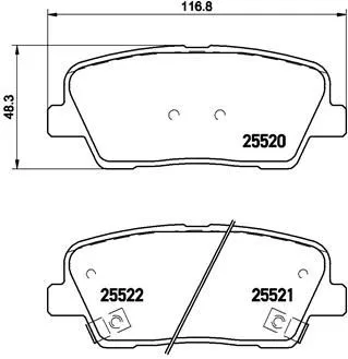 Brembo P30 063 Гальмівні колодки