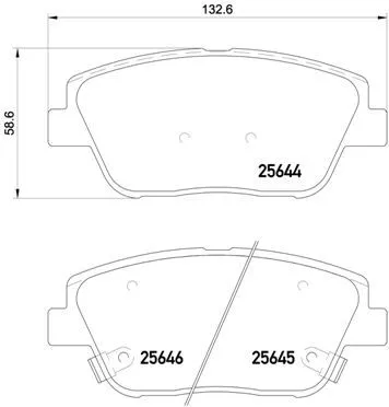 Brembo P30 066 Тормозные колодки