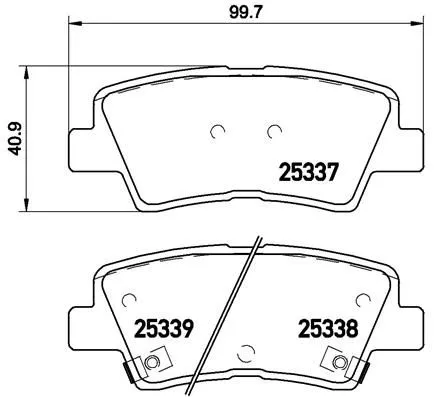 Brembo P30 067 Гальмівні колодки