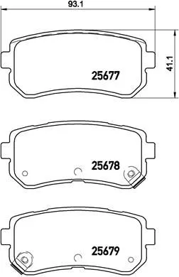 Brembo P30 068 Гальмівні колодки