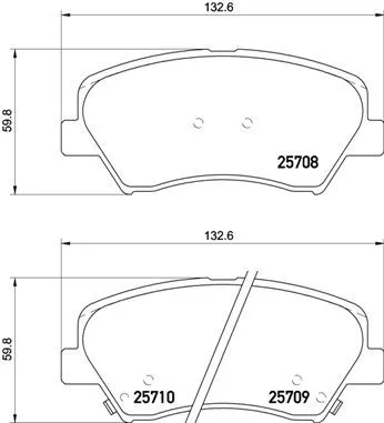 Brembo P30 073 Гальмівні колодки