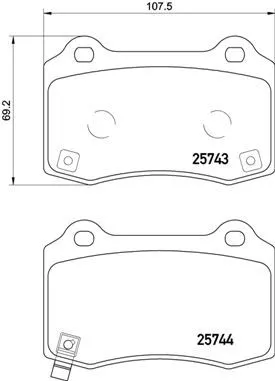 Brembo P30074 Тормозные колодки