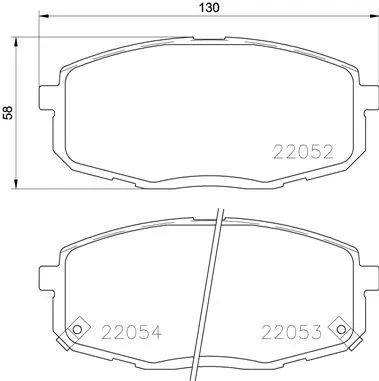 Brembo P30 077 Гальмівні колодки