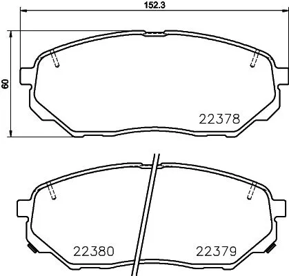 Brembo P30086 Гальмівні колодки