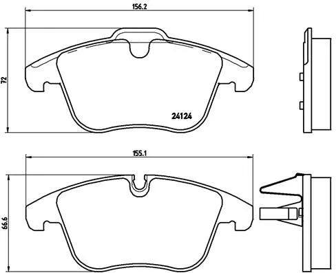 Brembo P36022 Гальмівні колодки