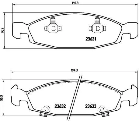 Brembo P37005 Гальмівні колодки