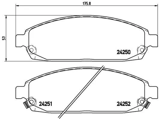 Brembo P37010 Тормозные колодки