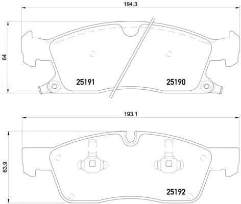 Brembo P37017 Гальмівні колодки