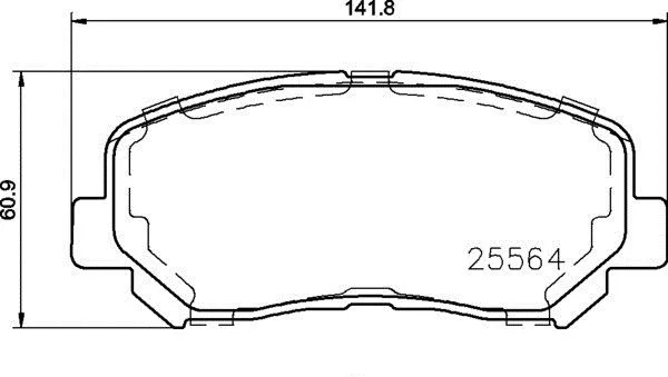 Brembo P37 019 Гальмівні колодки